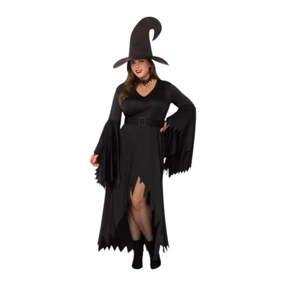 Spirit Halloween Gothic Witch Costume SZ M Robe Dress Vampire Medieval NO BELT - Picture 8 of 9